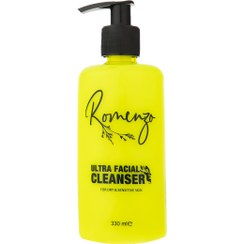 تصویر ژل شستشو صورت برای پوستهای خشک و حساس 330 میل رومنزو Romenzo Ultra Facial Cleanser Face Wash For Dry And Sensitive Skins 330ml