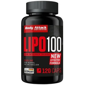 تصویر چربی سوز لیپو 100 120 کپسول بادی اتک BODY ATTACK LIPO 100 120 Caps