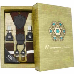 تصویر ساس بند چرم گاوی ۴ گیره کش فری برند MASSIMO DUTTI 