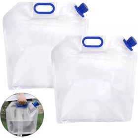 تصویر پک دوتایی دبه آب 5 لیتری 5 liter water bottle double pack