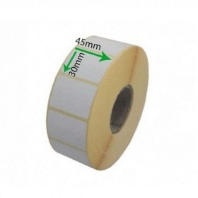 تصویر لیبل کاغذی تاپ لیبل دو ردیف 45x30 ا 45x30 2x Thermal Printer Paper Label 45x30 2x Thermal Printer Paper Label