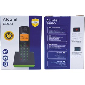 تصویر تلفن رومیزی آلکاتل مدل S280 ا Alcatel S280 Cordless Phone Alcatel S280 Cordless Phone