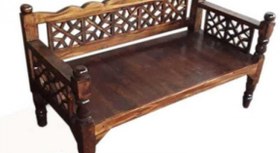 تصویر تخت سنتی چوبی 60*120 کد 246 
