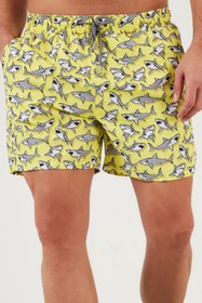 تصویر شورت شنا مردانه بوراتی کشسان طرح دار | Buratti 3800566 