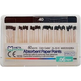 تصویر کن کاغذی 6 درصد متا _ Absorbent Paper Points Meta Absorbent Paper Points Meta