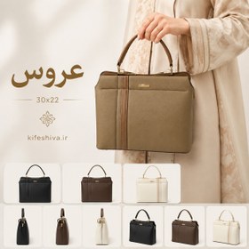 تصویر کیف مجلسی زنانه چرم مدل کایتن 