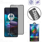 تصویر گلس حریم شخصی تمام صفحه تمام چسب موتورولا Motorola Moto G60S Anti Static ESD Glass 