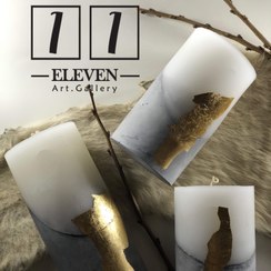 تصویر شمع و سنگ 3 تکه 