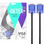 تصویر کابل 3 متری DETEX+ VGA 3+4 – مشکی 