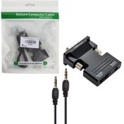 تصویر تبدیل HDMI TO VGA به همراه کابل صدا کی لینک 