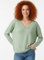 تصویر بافت یقه باز 0057/لطیف و سبک /مناسب سایز L تا XL/ وارداتی 