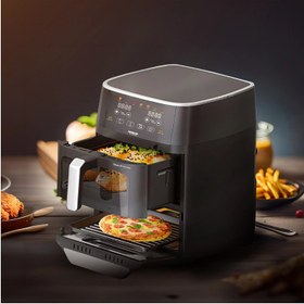 تصویر سرخ کن بدون روغن عرشیا AF118-3249 Arshia Dual X Cyclone Air Fryer