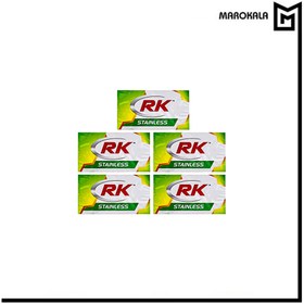 تصویر تیغ سنتی Rk مجموعه 20 عددی شامل هر بسته 10 عددی 