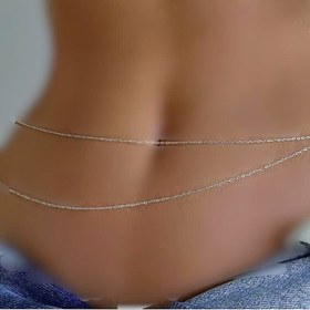 تصویر زنجیر شکم - طلایی / s/xs 