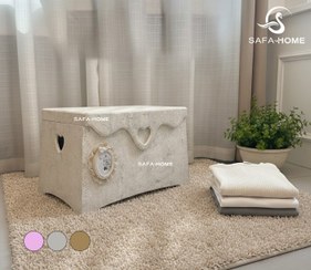 تصویر صندوقچه دکوراتیو عروس دوژان طرح پتینه 