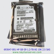 تصویر هارد HP G8 G9 1.2TB 6G 10K 2.5 SAS پارت نامبر 697574-B21 