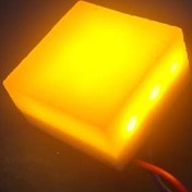 تصویر چراغ ال ای دی استون لایت سنگ نورانی سایز ۵*۵ و ۱۰*۱۰ ولتاژ ۱۲ 