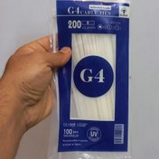 تصویر بست کمربندی پلاستیکی با طول 20 سانتیمتر عرض 3.6 میلیمتر G4 cable tie