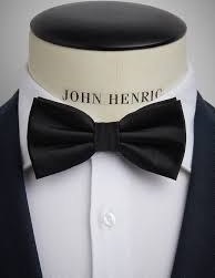 تصویر پاپیون مردانه سی اچ آر دوبل مشکی کد محصول PM0۱۰۰BK