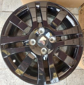 تصویر رینگ فابریک سایز۱۵ (۱۰۸×۴) صلیبی مشکی (نیریز) Original wheel size15"(4×108) Black