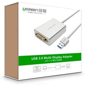 تصویر تبدیل USB 3.0 به DVI برند Ugreen مدل 40243 ا Ugreen USB 3.0 to DVI Multi-Display Adapter Model 40243 Ugreen USB 3.0 to DVI Multi-Display Adapter Model 40243