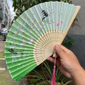 تصویر بادبزن دسته چوبی Nature 