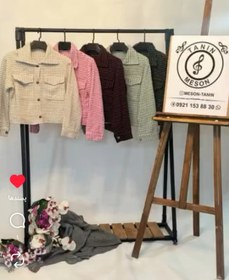 تصویر شکت شنل چهار خونه کوتاه - کاهویی 