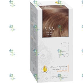 تصویر کیت رنگ مو رنگ 6.8-بلوند تیره موکا زی فام Zi Fam Hair Color Kit