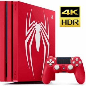 تصویر کنسول بازی سونی PS4 Pro Spider Man | حافظه 1 ترابایت PlayStation 4 Pro 1TB Bundle Spider Man Limited Edition