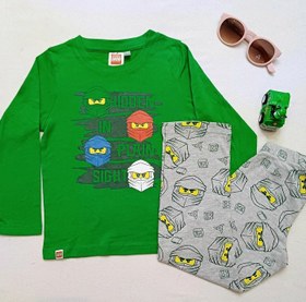 تصویر ست بلوز شلوار نخی سایزبندی 2 تا 10 ساله Cotton blouse and pants set, size 2 to 10 years