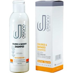 تصویر شامپو مو های آسیب دیده و رنگ شده (آرگان پلاس ) دلانو 200 میل delano colored &damaged shampoo (argan plus) 200 ml