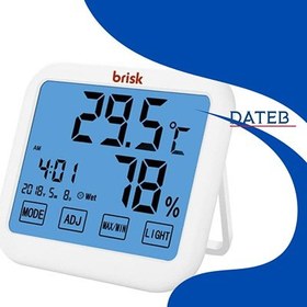 تصویر رطوبت سنج بریسک مدل HT-33 کارتن ۴ عددی Brisk hygrometer model HT-33