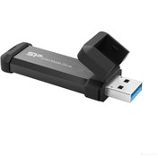 تصویر ssd ext 1tb silicon power ms70 اس اس دی اکسترنال سیلیکون پاور مدل MS70 ظرفیت یک ترابایت به همراه تبدیل USBبه TYPE C