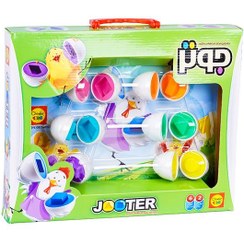 تصویر بازی فکری جوتر تخم‌مرغ‌های رنگی مناسب کودکان ۲ تا ۶ سال 