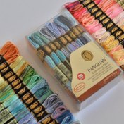 تصویر پک ۳۶ عددی نخ مولتی کالر برند پنگوئن 