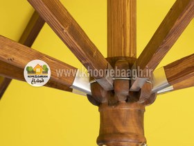 تصویر سایبان چتری چوبی 