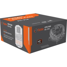 تصویر خنک کننده پردازنده فاطر FC-F14 Fater FC-F14 CPU Air Cooler