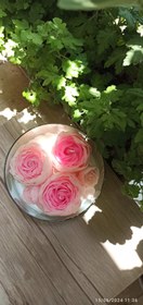 تصویر شمع گل دستساز Handmade flower candle