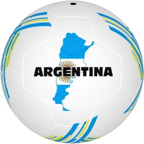 تصویر توپ فوتبال مدل لاستیکی Messi Argentina2022 