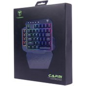 تصویر کیبورد مخصوص بازی تی-دگر مدل Capri T-TGK318 Capri T-TGK318