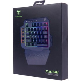 تصویر کیبورد بی سیم گیمینگ T-DAGGER Capri T-TGK318BL ا T-Dagger Capri T-TGK318BL Gaming Keyboard T-Dagger Capri T-TGK318BL Gaming Keyboard