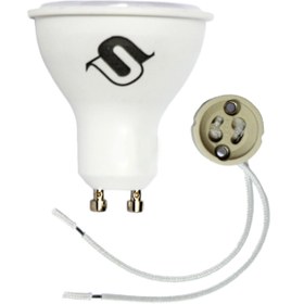 تصویر سوکت(رابط) لامپ هالوژنی GU10 رابط GU10 پارس شعاع توس