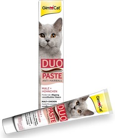 تصویر مالت گربه جیم کت مدل Duo Paste Anti Hairball طعم مرغ وزن ۵۰ گرم Gimcat Duo Paste Anti Hairball Chicken Flavour 50g