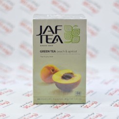 تصویر چای سبز کیسه ای جف تی Jaf Tea مدل Peach & Apricot 