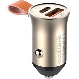 تصویر شارژر فندکی الدینیو مدل C509Q توان ۳۰ وات فست شارژ 