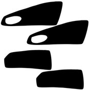 تصویر آفتاب گیر شیشه خودرو رویال اسپرت مدل UV PRO مناسب برای MVM X22 مجموعه 4 عددی 