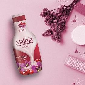 تصویر شامپو بدن Malizia مالیزیا حاوی گوجی بری و گل مناسب پوست های خشک Malizia Bath Foam Goji Berries And Flowers 1000ml