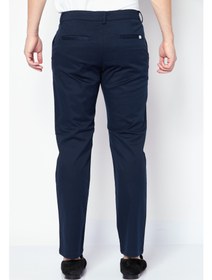 تصویر شلوار چینی مردانه با فیت معمولی و رنگ یکدست، آبی دریایی برند selected homme Men Straight Fit Solid Chino Pants, Navy