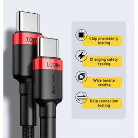 تصویر کابل شارژ تایپ‌سی باسئوس مدل CATKLF-HG1 Baseus CATKLF-HG1 USB-C Charger Cable