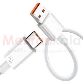 تصویر کابل شارژ سریع و انتقال داده پوکو مدل 6A طول 1 متر Poco 6A Type-C Charge Cable 1M